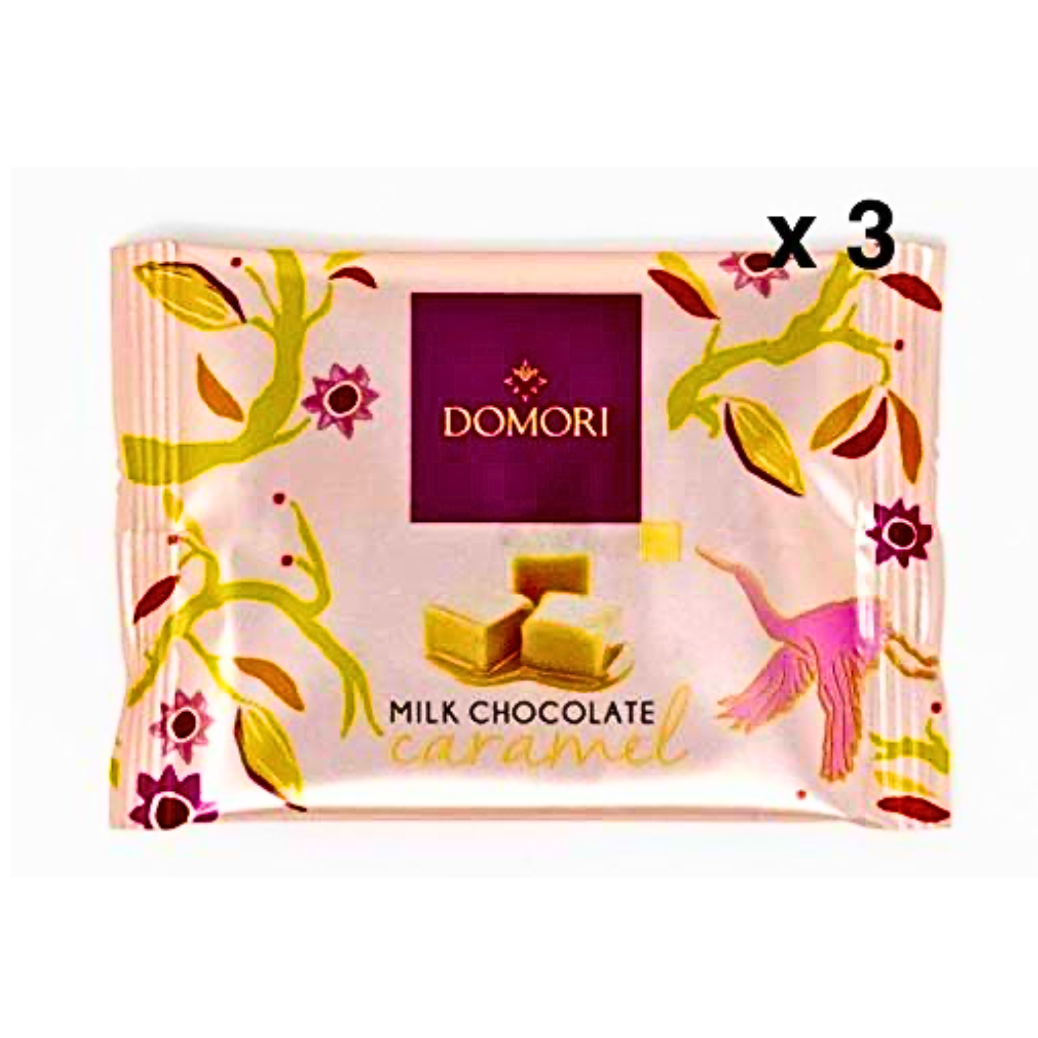 ドモーリ キャラメルミルクチョコレート 25g3個セット Domori To Go Caramel and milk chocolate bar イタリアを代表するチョコレートブランド