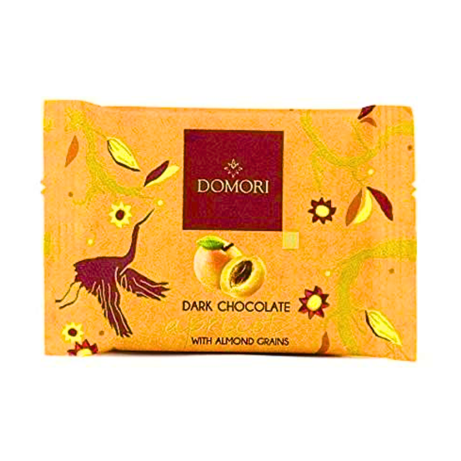 ドモーリ アプリコット入りアーモンドダークチョコ25g3個セット Domori To Go Dark chocolate and apricots イタリアを代表するチョコレートブランド