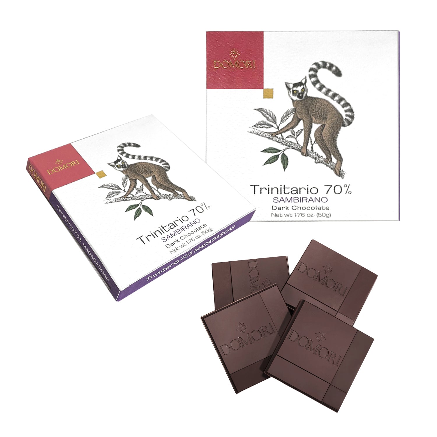 ドモーリ トリニタリオ種マダガスカル70% チョコレート 50g2個セット Domori Trinitario Madagascarイタリアを代表するチョコレートブランド
