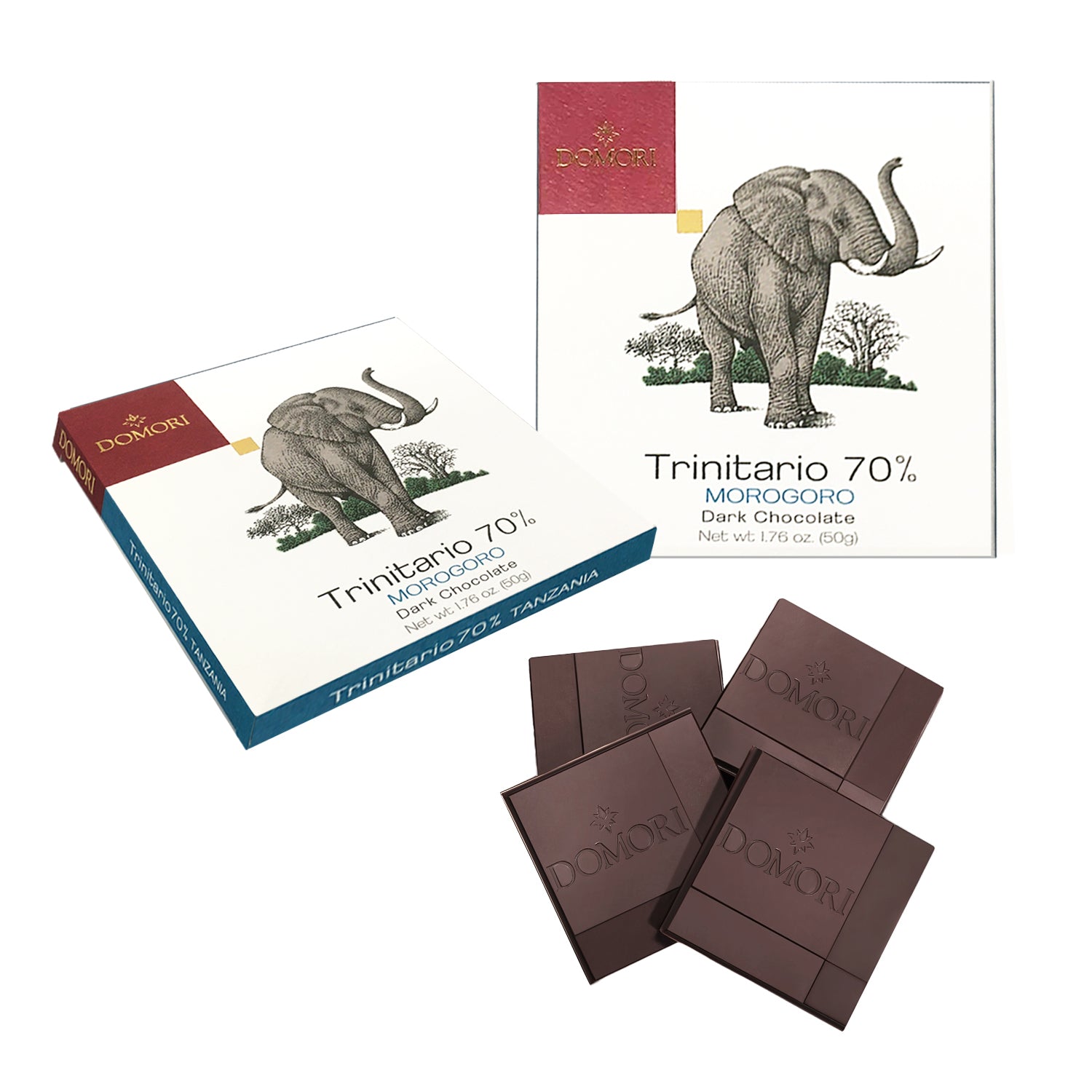 ドモーリ トリニタリオ種タンザニア70% チョコレート 50g2個セット Domori Trinitario Tanzaniaイタリアを代表するチョコレートブランド