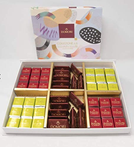 ドモーリ ギフトコレクションNo.6 (16 giandujotti, 18 pistachio cremini, 18 classic cremini) Domori イタリアを代表するチョコレートブランド