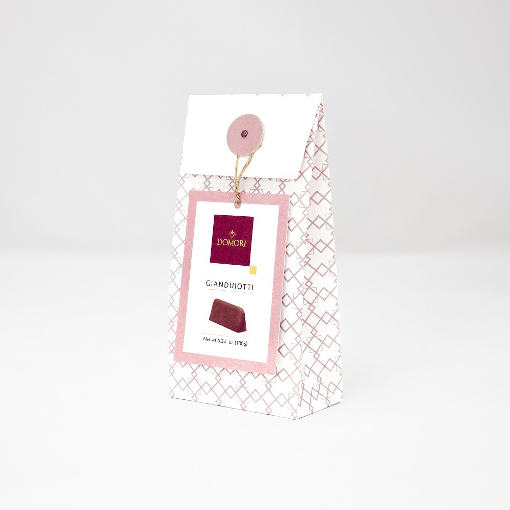 ドモーリ ジャンドゥイオット ポシェット180g, Domori Pochette Giandujotti イタリアを代表するチョコレートブランド
