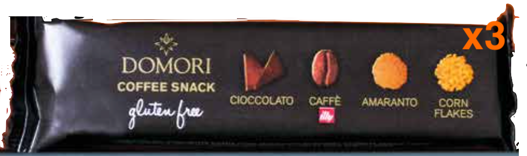 ドモーリ チョコスナック コーヒー30g3個セット Domori Coffee Snack イタリアを代表するチョコレートブランド