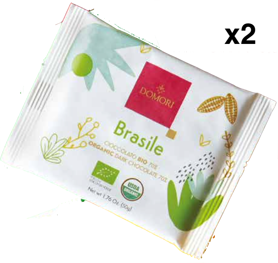 ドモーリ ブラジル70% チョコレート 50g2個セット Domori Brasileイタリアを代表するチョコレートブランド
