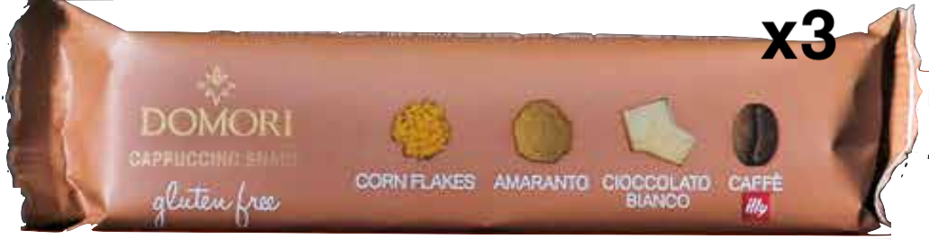 ドモーリ チョコスナック カプチーノ30g3個セット Domori Cappuccino Snack イタリアを代表するチョコレートブランド