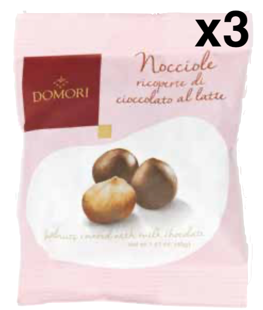 ドモーリドラジェ ヘーゼルナッツ 40g3袋セット Domori Dragees Hazelnutイタリアを代表するチョコレートブランド