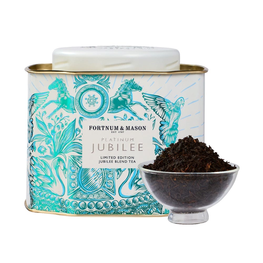 フォートナム プラチナム ジュビリー ブレンド ルースリーフティー キャディー 250g