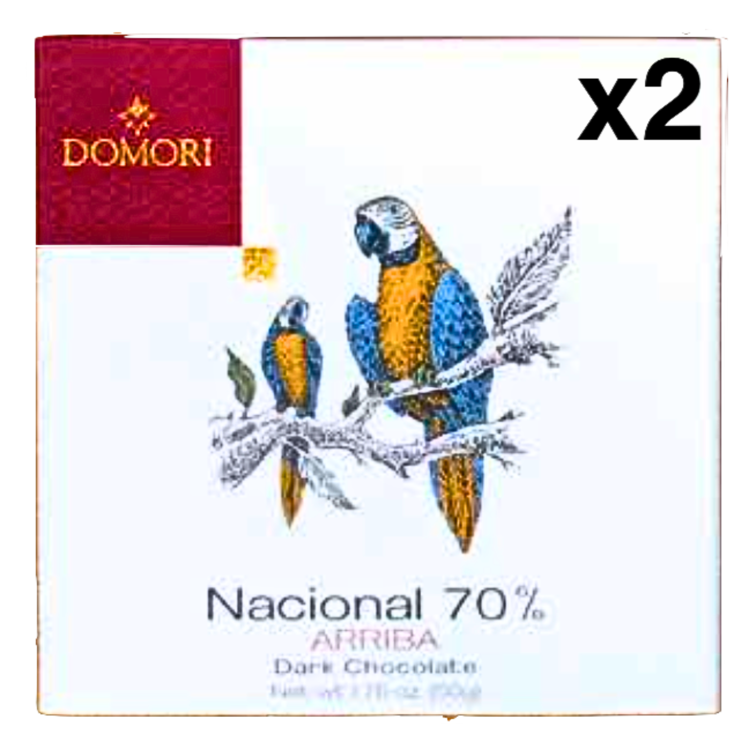 ドモーリ ナシオナル種エクアドル70% チョコレート 50g２個セット Domori Nacional Ecuadorイタリアを代表するチョコレートブランド