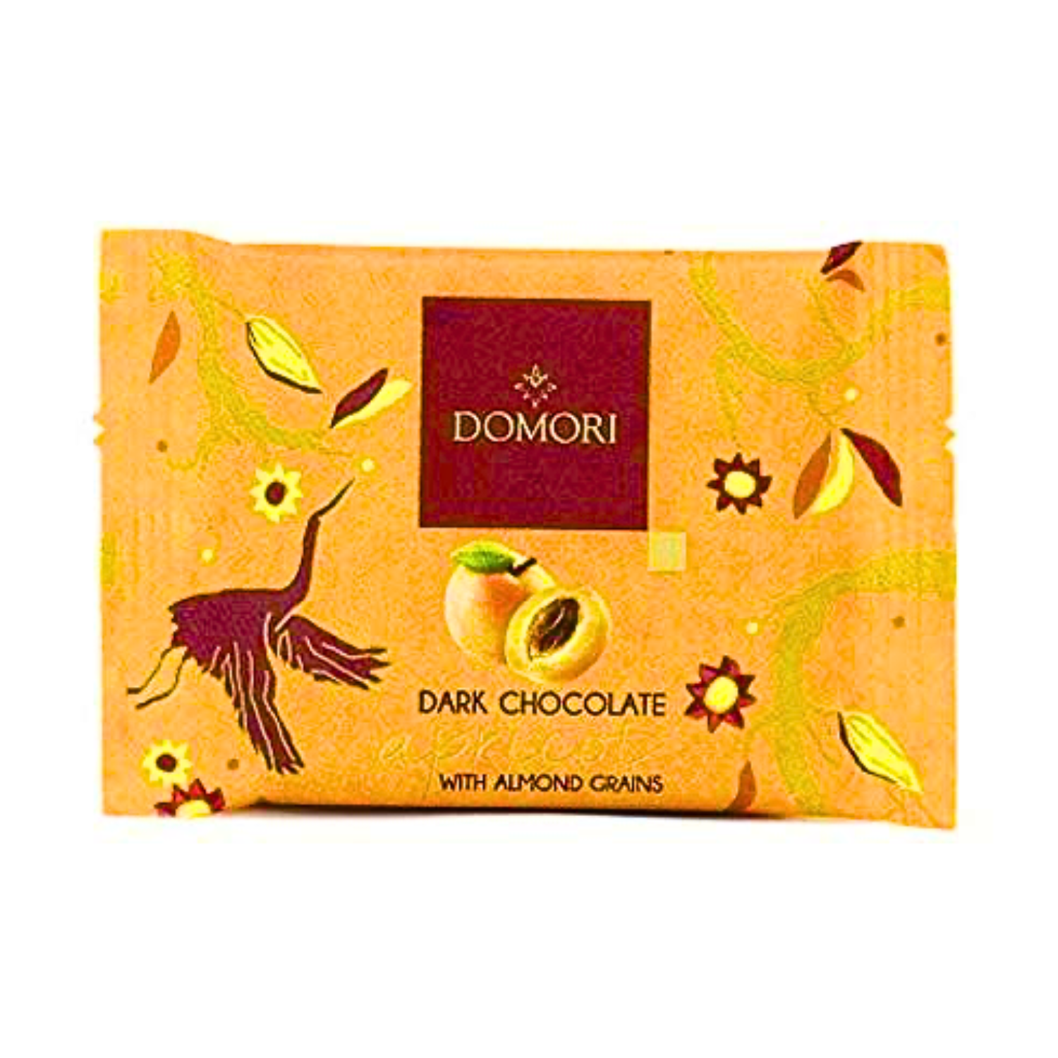 ドモーリ アプリコット入りアーモンドダークチョコ25g３個セット Domori To Go Dark chocolate and apricots イタリアを代表するチョコレートブランド