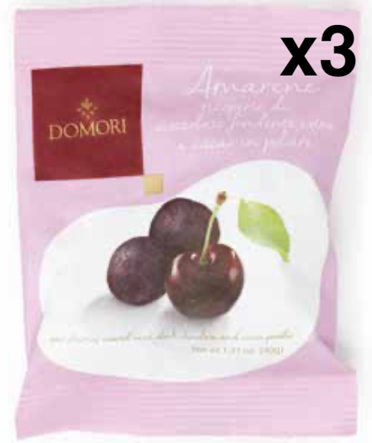 Domori  Dragees Amarena Cherry ドモーリドラジェ アマレナチェリー 40g [3袋セット]